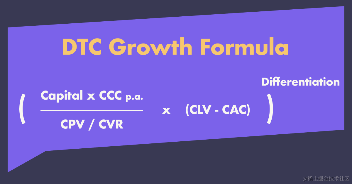 Formule de croissance DTC