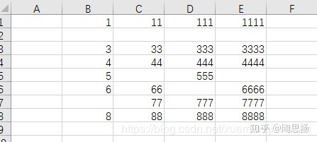 删除单元格_VBA（实验1）用VBA 删除某列空单元格的3种方法：删除法，转移到其他列方法，数组方法...