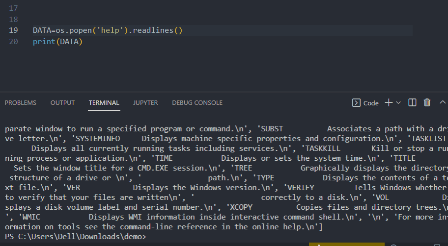 在 Python 中执行 Shell 命令并获取输出