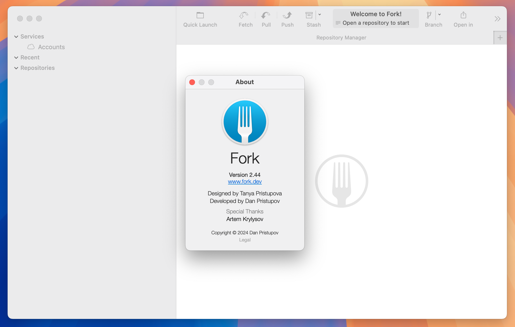 Fork for Mac v2.44 Git客户端管理工具 免激活版-1