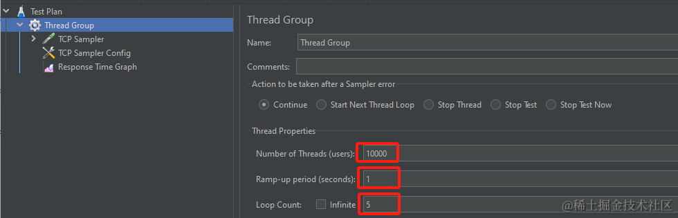 Apache JMeter进行TCP并发压力测试初尝试