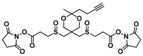 炔基点击交联试剂1704097-05-1,Alkyne-A-DSBSO crosslinker,发生相应点击反应