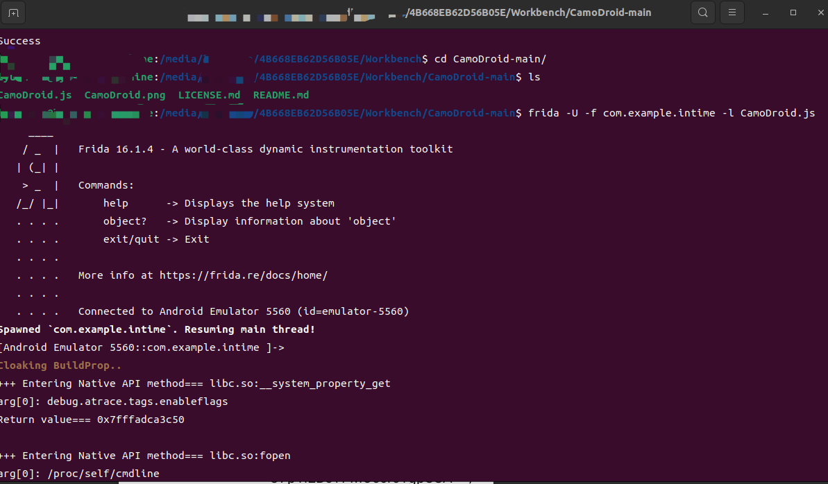 CamoDroid 与 Frida Android动态分析工具搭建流程（linux）