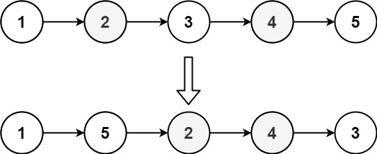 LeetCode 刷题系列 -- 143. 重排链表