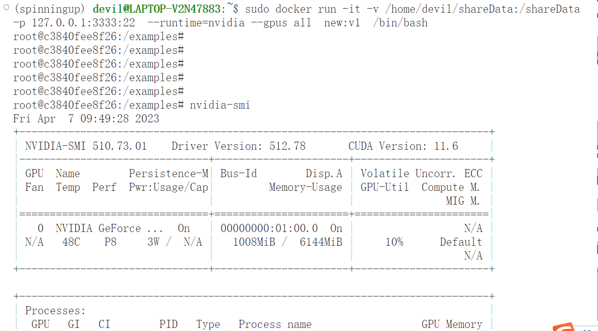 【docker创建容器的坑】WSL启动nvidia-docker镜像：报错libnvidia-ml.so.1- file exists- unknown