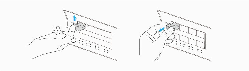 Remove a Bale-Clasp Latch Transceiver