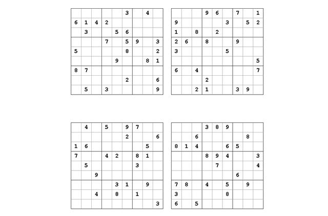 初学者学习数独可以打印的宫格以及如何使用