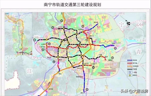 13号线ab线规划图年底规划大爆炸南宁地铁或增至13条三岸柳沙都有了