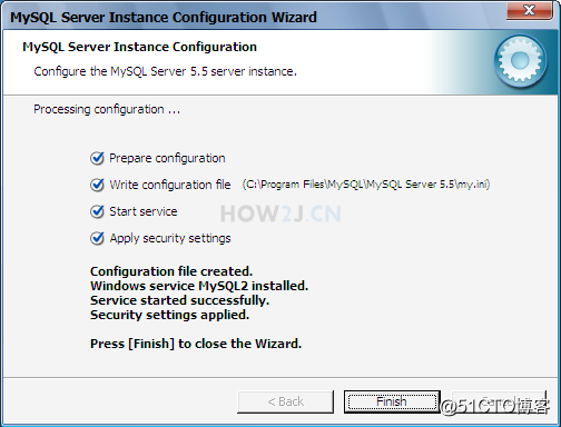 Windows如何安装mysql数据库!插图5 成功界面