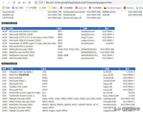 Windows 10中检查已安装编解码器的几个方法Windows 10中检查已安装编解码器的几个方法