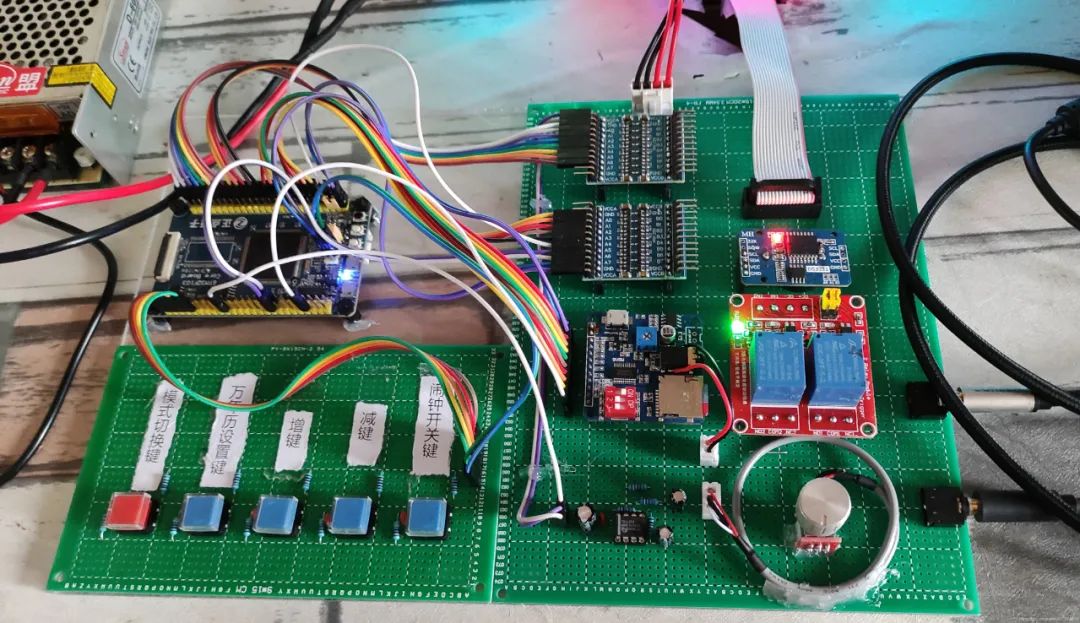 毕业设计| STM32F103全彩FFT音乐频谱+LED年历闹钟显示