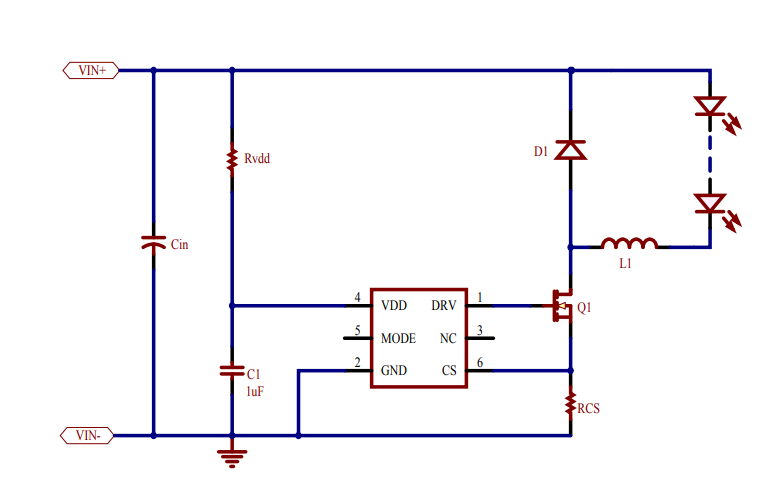 【dc-dc】世微AP5125 外置MOS 5-100V 8A平均电流型LED降压恒流驱动器 SOT23-6