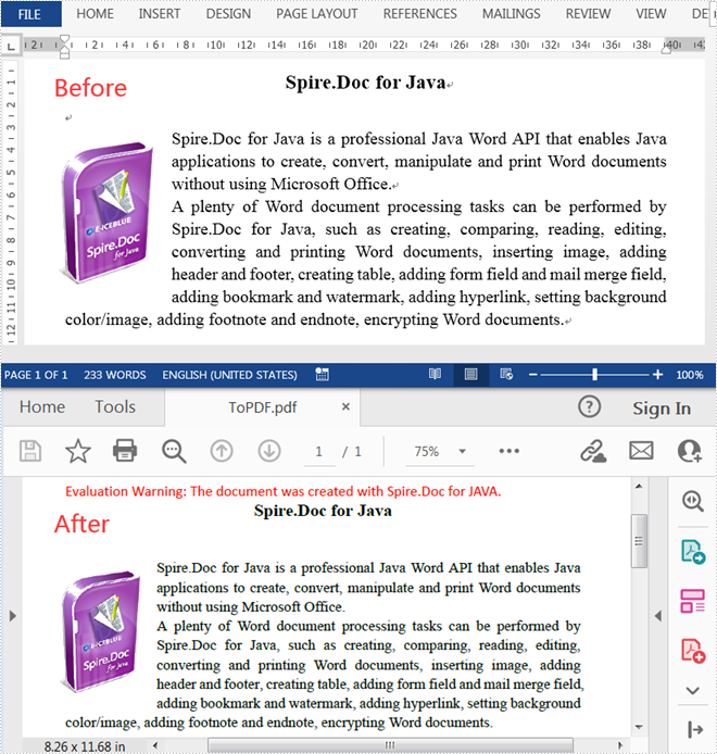 Java：将 Word 转换为 PDF
