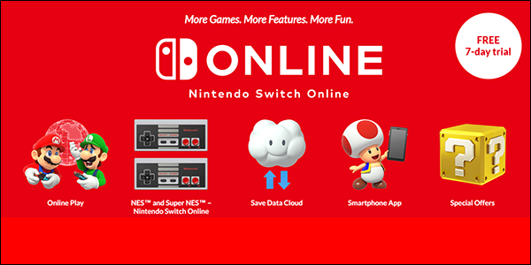 The Nintendo Switch Online Subscription Website.