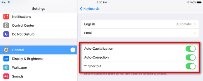 笔记本触摸键盘驱动自动禁用_如何为iPad的蓝牙键盘禁用自动更正