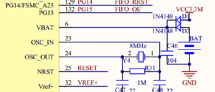 STM32 wbrVBAT外围电路接法详解