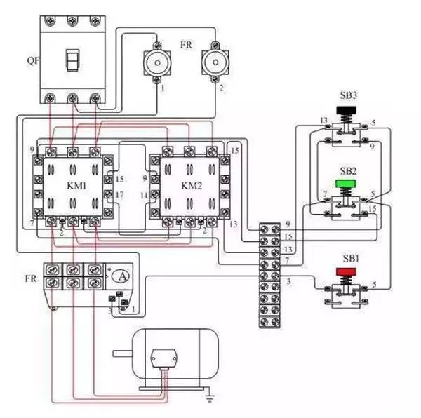 电机正反转接线法图片