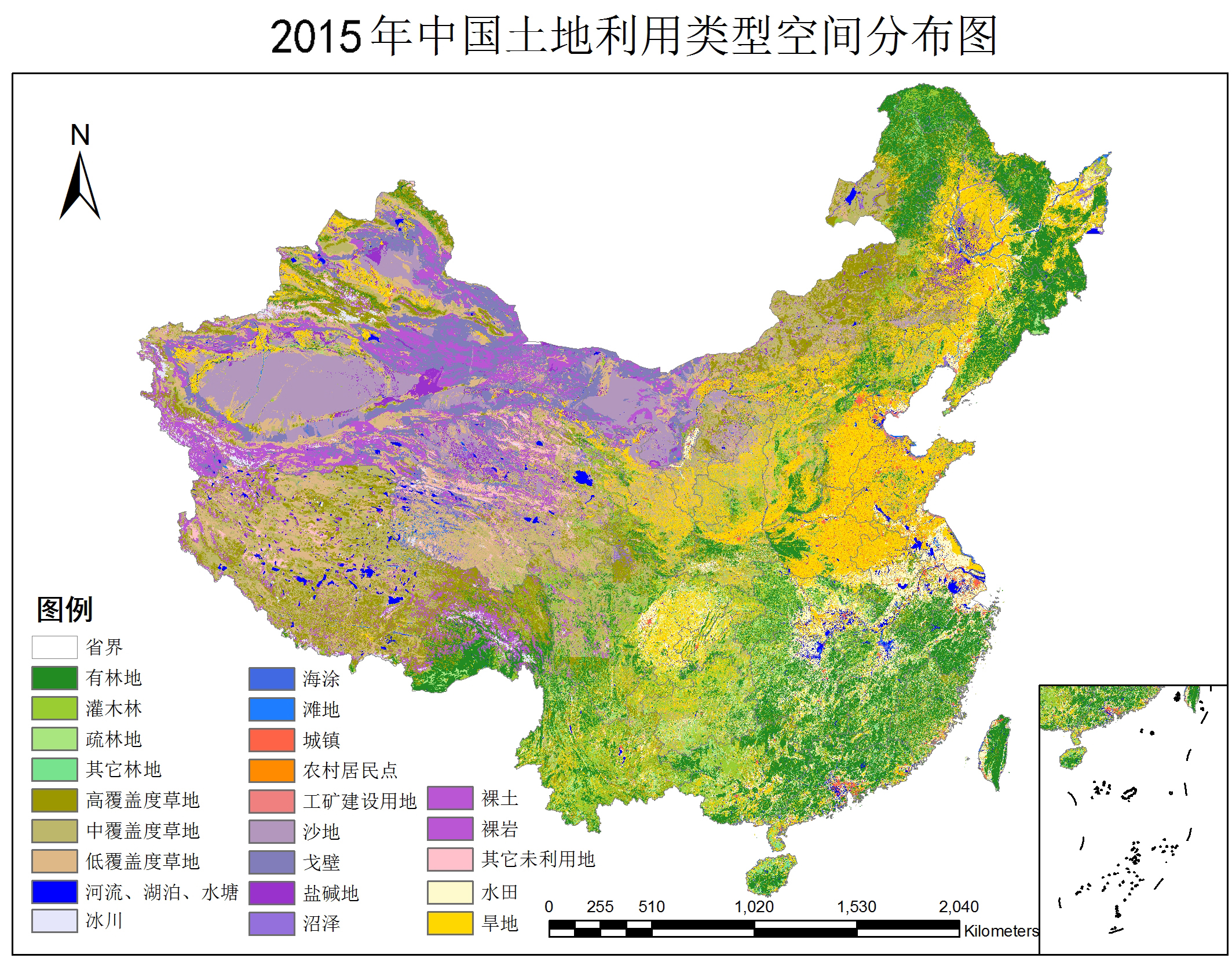 【RSGIS数据资源】中国多时期土地利用遥感监测数据集（CNLUCC）