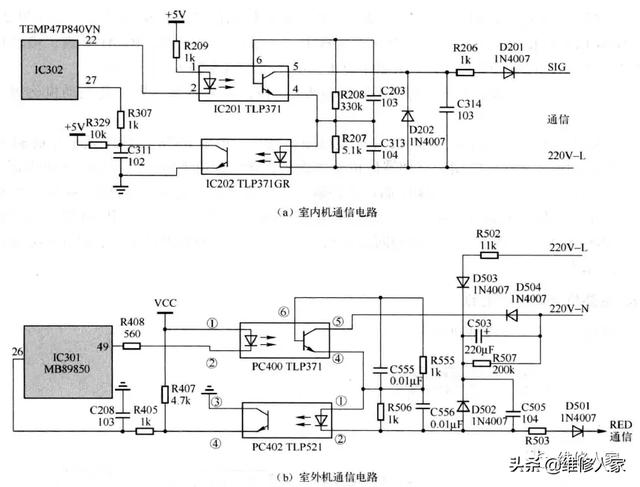 430单片机实现三人投票表决器_长虹KFR-28变频空调器室内机控制板电路原理分析...