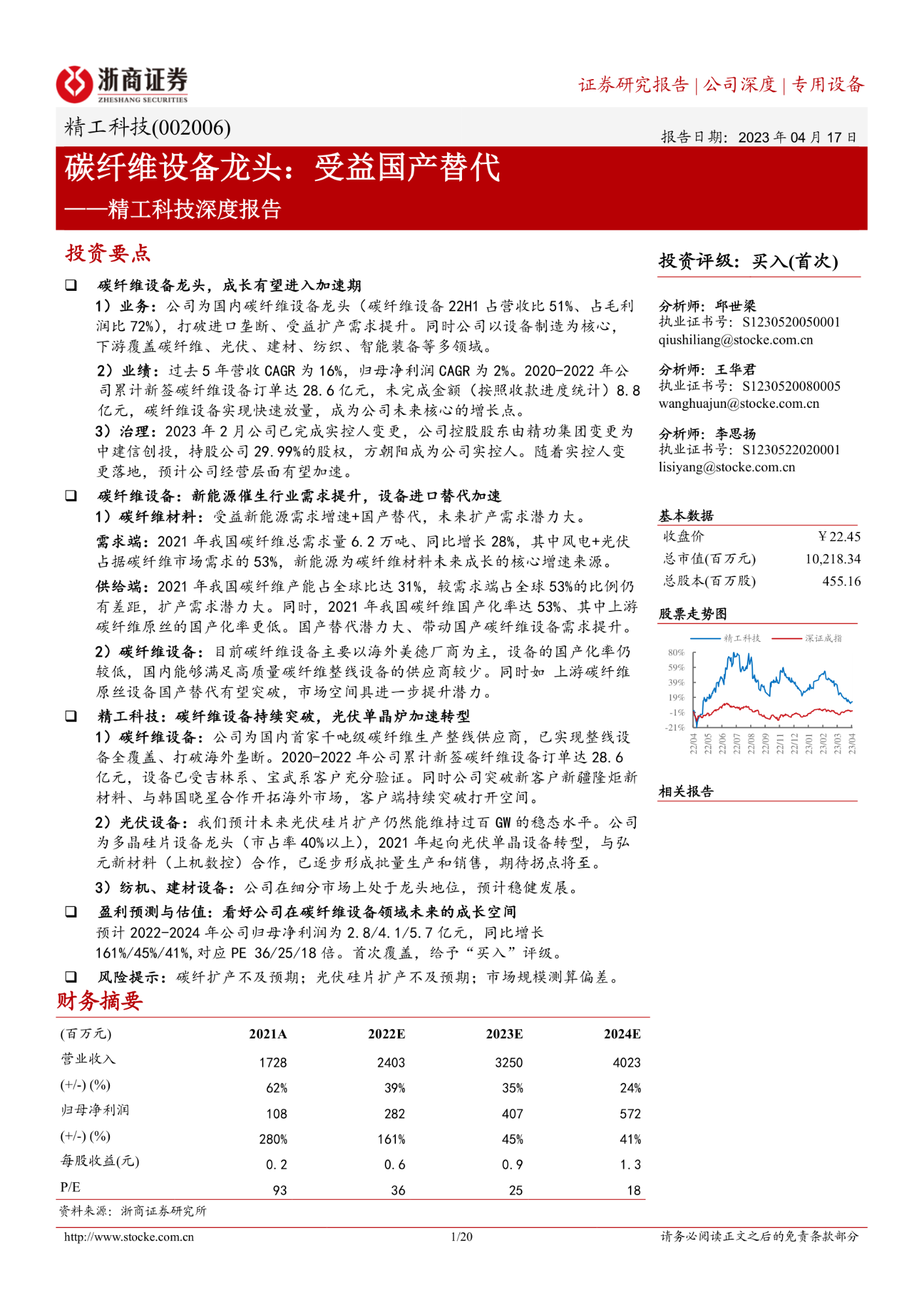 研报精选230421