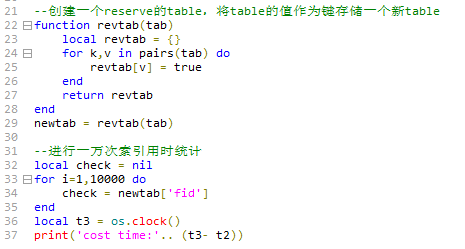 Efficiently determine whether a character value exists in an array (table) in lua