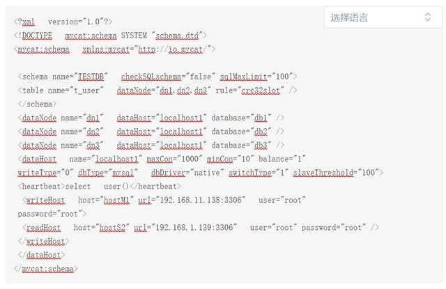 mysql 配置文件在哪_MySQL+MyCat分库分表 读写分离配置