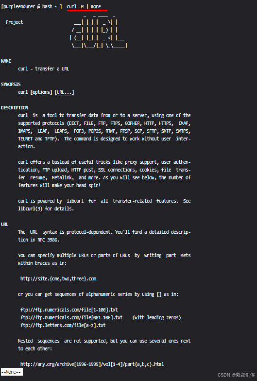 Linux shell编程学习笔记70： curl 命令行网络数据传输工具 选项数量雷人(下)_学习笔记_07
