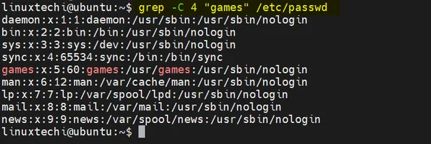 Print-Lines-Around-Matching-Pattern-Grep-Command