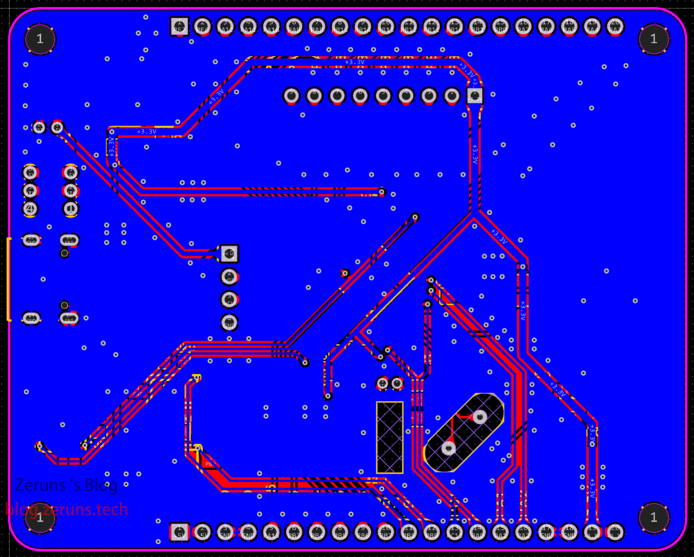 STM32F030C8T6最小系统板和流水灯（原理图和PCB）