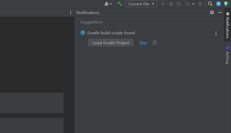 Load gradle project