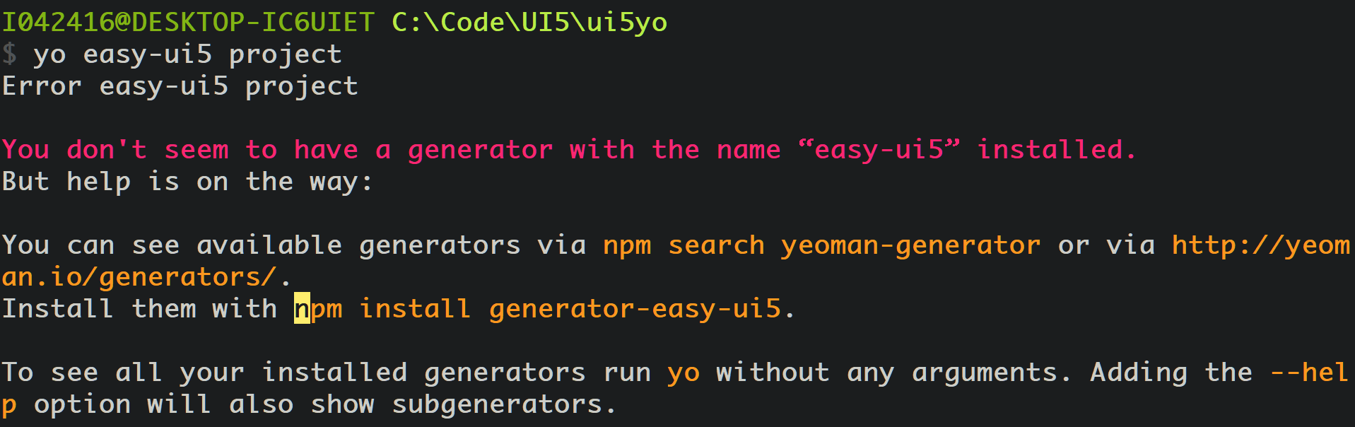 使用 yo 命令行向导创建 SAP UI5 应用第1张