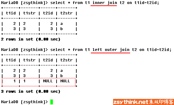 mysql/mariadb知识点总结（16）：select语句总结之三：多表查询