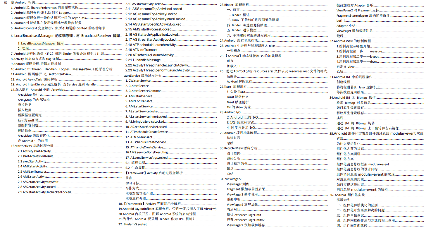 android高级面试视频，细数Android开发者的艰辛历程