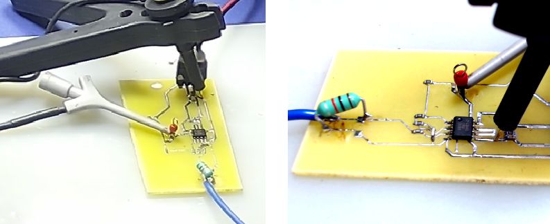 ▲ 图4.1.1 测试运放收到蓝牙模块的影响