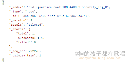 es删除报错 blocked by [FORBIDDEN8index write (api)]