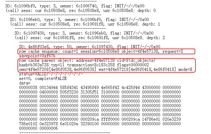 oracle_j000,DBA手记:System State转储之ROW CACHE对象