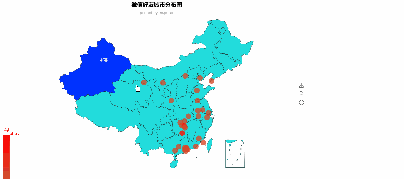 代码统计性别人数python获取微信好友地区性别签名信息并将结果可视化