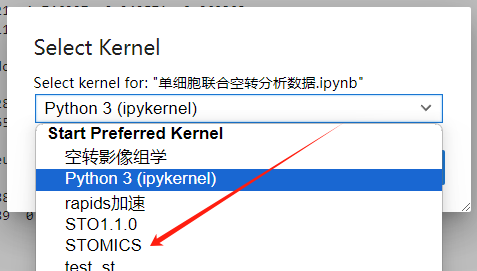 jupyter如何切换内核