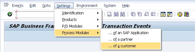 SAP BTEs 业务交易事件/增强（Business Transaction Event）