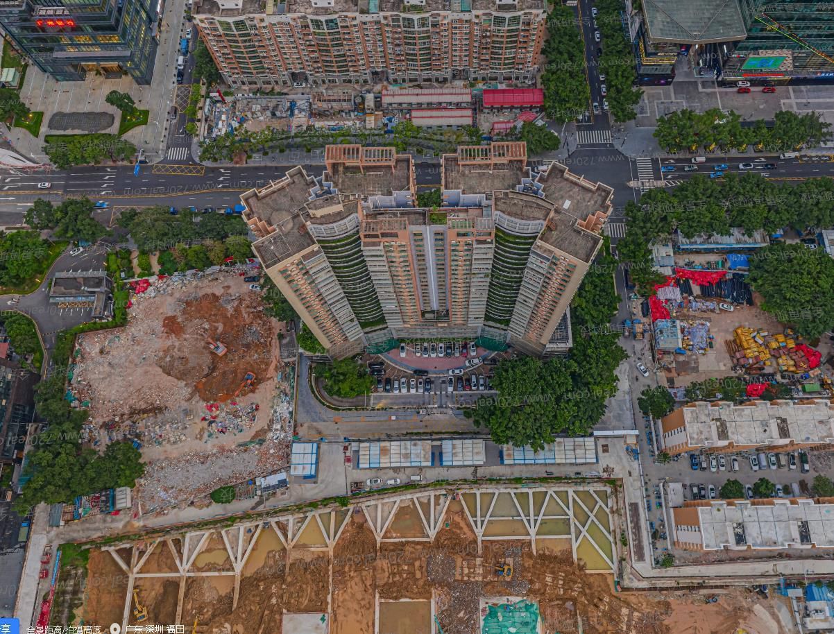 福田中心区20个楼盘航拍全景