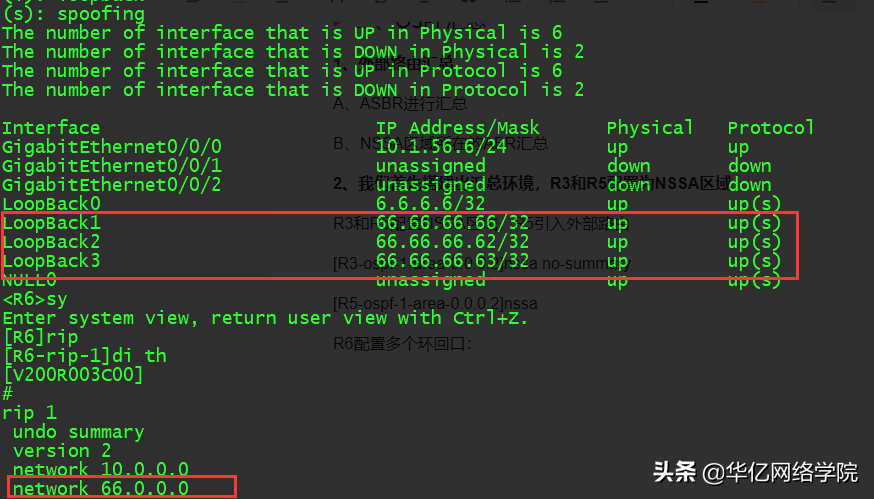 OSPF汇总及认证