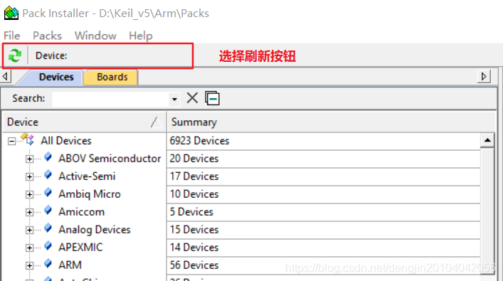 【STM32】Keil5支持包下载教程_stm32f4支持包_02