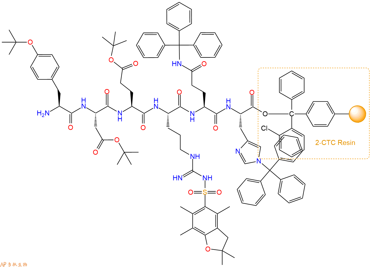 多肽YDERQH的参数和合成路线|三字母为Tyr-Asp-Glu-Arg-Gln-His