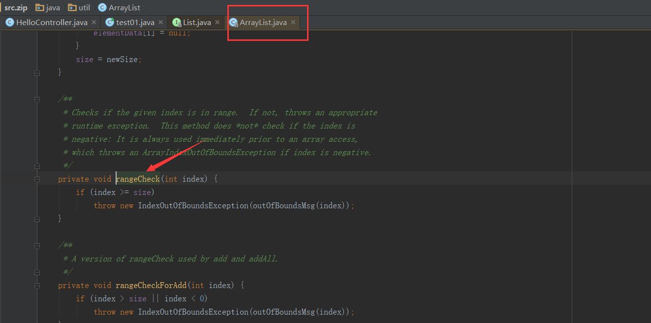 In-depth study of Java: source code analysis about List subscripts