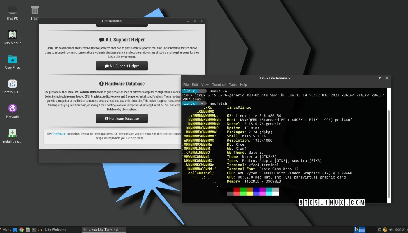 Linux Lite 6.6发行版的候选版（RC）可供公众测试Linux Lite 6.6发行版的候选版（RC）可供公众测试