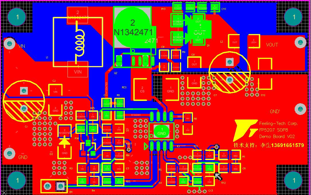 FP5207电池升压 5V9V12V24V36V42V大功率方案