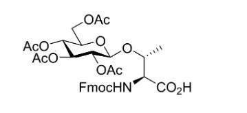 糖基化修饰：130548-92-4，Fmoc-L-Thr(Ac4-D-Glcβ)-OH，糖肽按照氨基酸和糖的连接方式分为多种