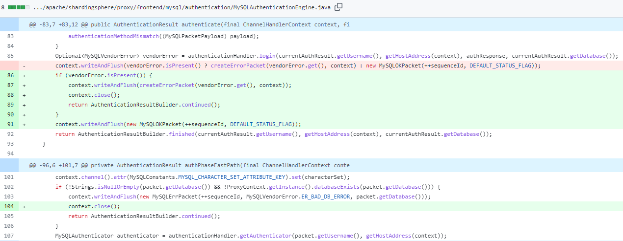 【漏洞分析】Apache ShardingSphere-Proxy ＜5.3.0 身份认证绕过