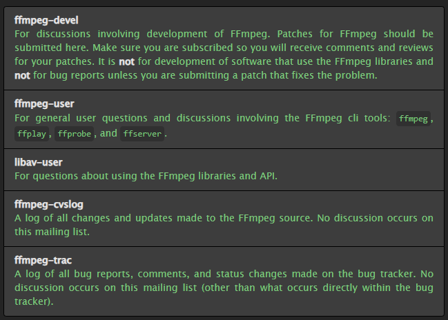 如何成为ffmpeg开发者