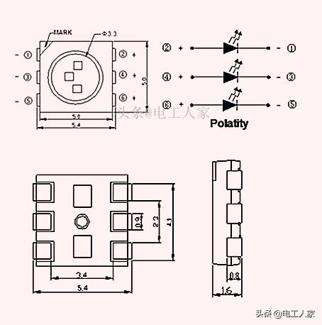 发光二极管pcb封装图画法